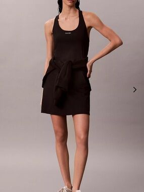 Calvin Klein Black Logo Tank Dress